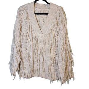 Anthropologie boho shag sweater, oversized. XS. #898